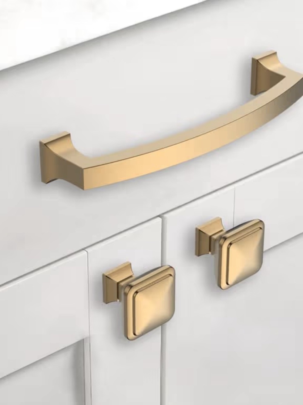 Asidrama Champagne Bronze Cabinet Pulls - 5" Hole Centers (8 Pack) open box
